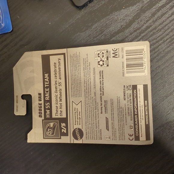 Mattel Blue and Orange Toy Car - Picture 2 of 3